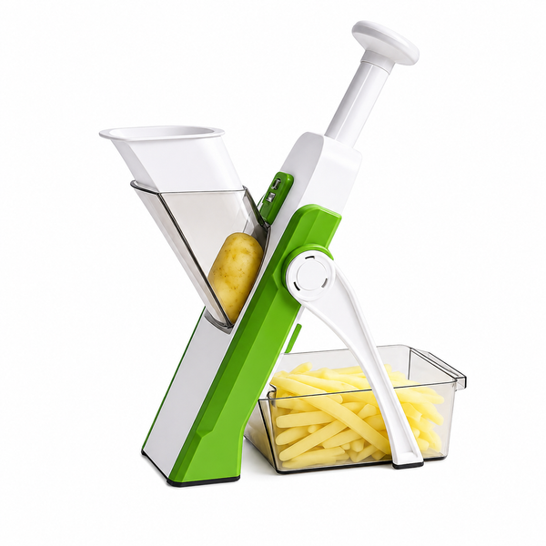 Mandoline Spring Slicer Vegetable and Fruits Cutter Meal Prep & More then 40 Thickness Adjuster 5 in 1 - Pump Brava Slicer and Dicer - Multifunctional High Quality ABS Vegetable & Fruit Slicer - Precision Slicing Made Effortless.
